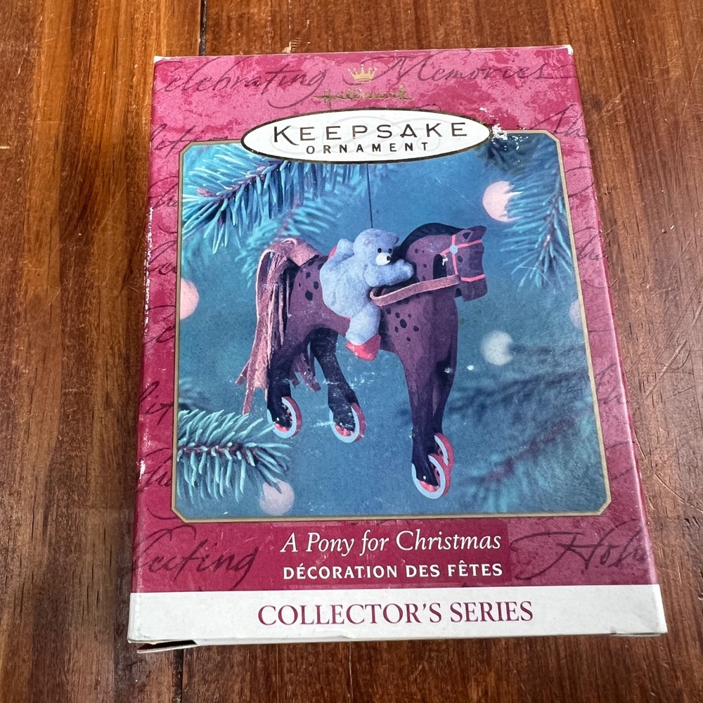 Hallmark Keepsake 2001 A Pony for Christmas Ornament 4th in Series QX6995